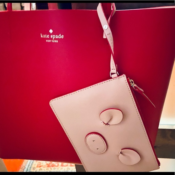 KATE SPADE/NEW YORK year of the Pig Large Tote ♠️♠️ Rare Find❤️‍🔥❤️‍🔥‍ NWT - Picture 2 of 11